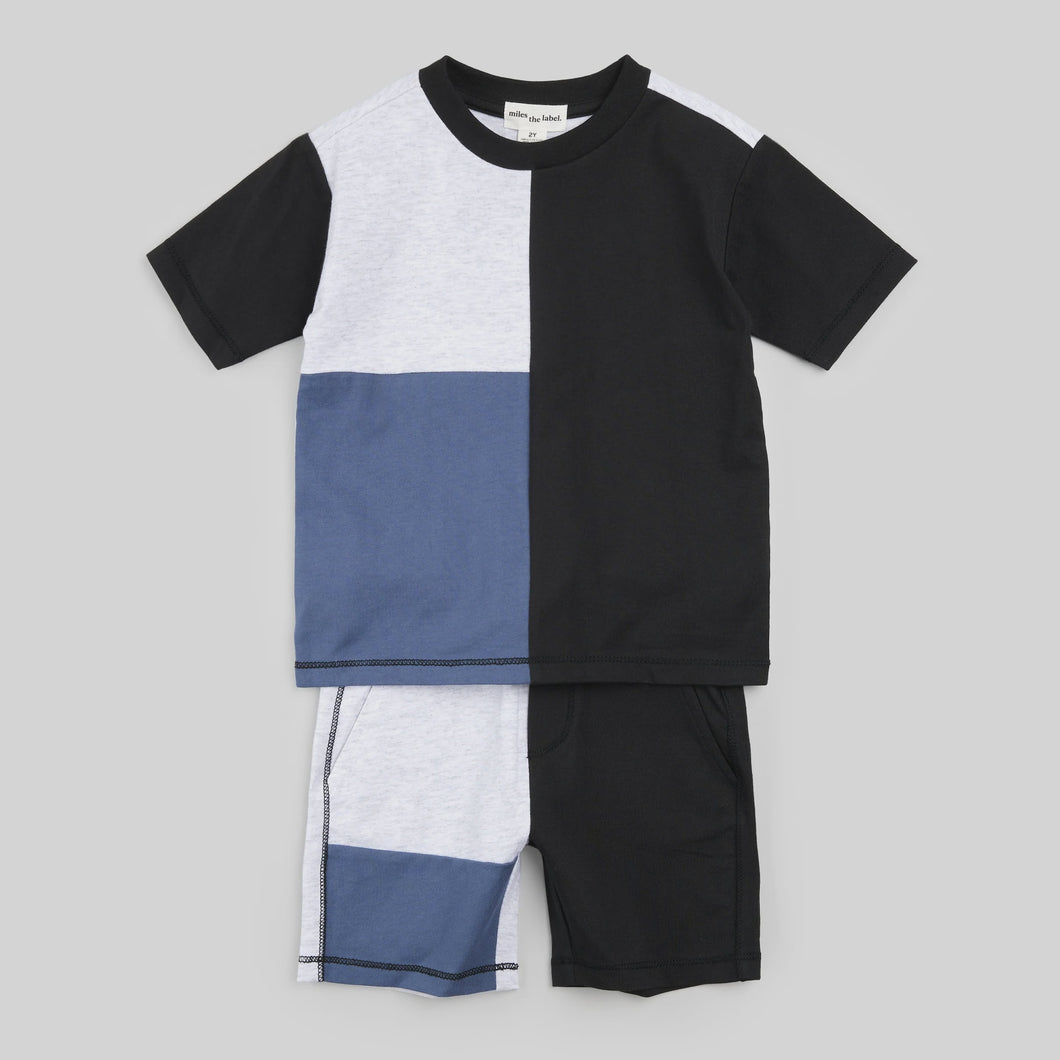 Colorblock S/S Top & Short Set