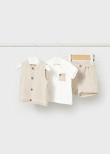 Load image into Gallery viewer, 3Pc Rustic Short Tee &amp; Vest Set