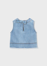 Load image into Gallery viewer, Denim Bow Top