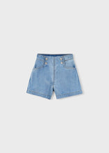 Load image into Gallery viewer, Button Accent Denim Bermuda