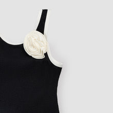 Load image into Gallery viewer, Rosette Piped 1PC Swimsuit