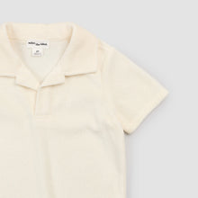 Load image into Gallery viewer, Solid Terry Polo- Off White