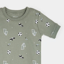 Load image into Gallery viewer, Soccer Print S/S Pajama Set