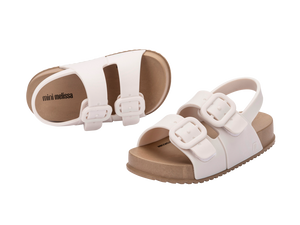 Baby Cozy Sandal- Brown/White