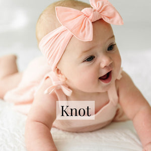 Knot Soft Nylon Headband- Pink