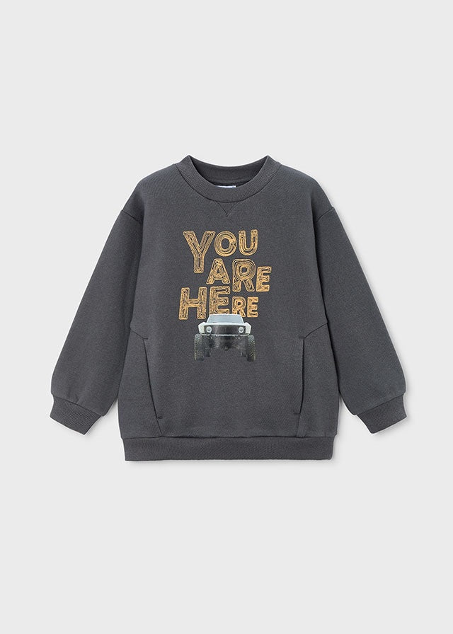 You Are Here Car Print Pullover