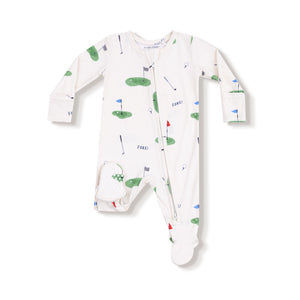 2-Way Zipper Footie- All Fore Golf