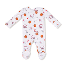 Load image into Gallery viewer, 2-Way Zipper Footie- Basketball Uni