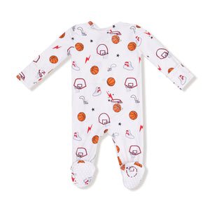 2-Way Zipper Footie- Basketball Uni