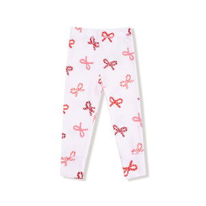 Loungewear Set- Candy Cane Bows