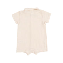 Load image into Gallery viewer, Muslin Button Down Polo Shortie
