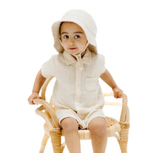 Load image into Gallery viewer, Muslin Button Down Polo Shortie