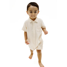 Load image into Gallery viewer, Muslin Button Down Polo Shortie