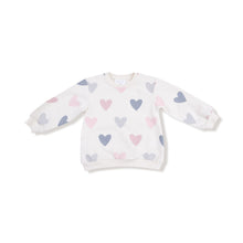 Load image into Gallery viewer, Puffy L/S Oversized Sweatshirt + Legging- Hearts