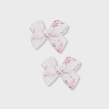Load image into Gallery viewer, 2Pk Bow Clips- Belle Rosette Dot