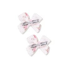 Load image into Gallery viewer, 2Pk Bow Clips- Belle Rosette Dot