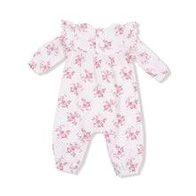 Load image into Gallery viewer, L/S Petal Ruffle Romper-Belle Rosette Dot