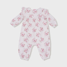 Load image into Gallery viewer, L/S Petal Ruffle Romper-Belle Rosette Dot