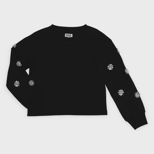 Jewel Sleeved Sweatshirt