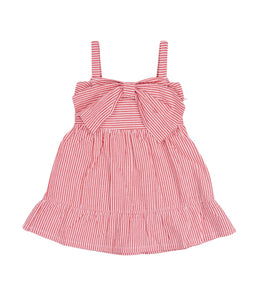 Bow Seersucker Dress