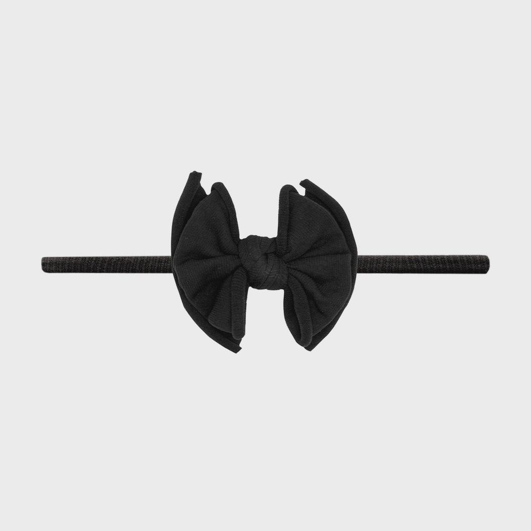 Baby Fab Skinny Nylon Headband- Black