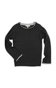 Jackson Roll Neck Sweater- Black