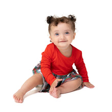 Load image into Gallery viewer, L/S Tutu Bodysuit- Holiday Plaid