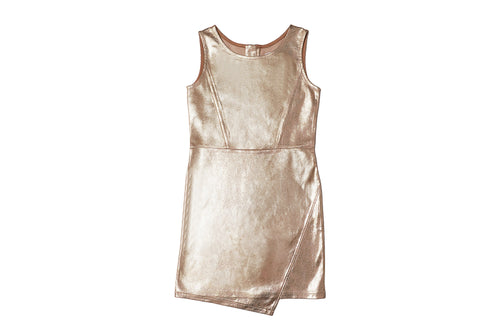 Foiled Asymmetrical Dress