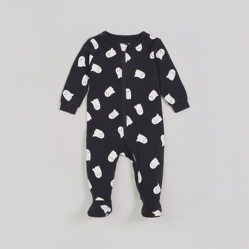Ghost Glow L/S Footed Sleeper