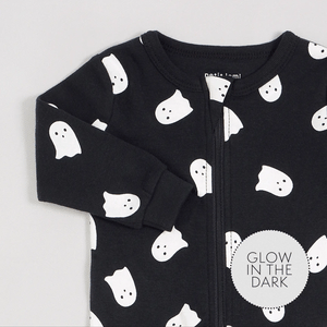 Ghost Glow L/S Footed Sleeper
