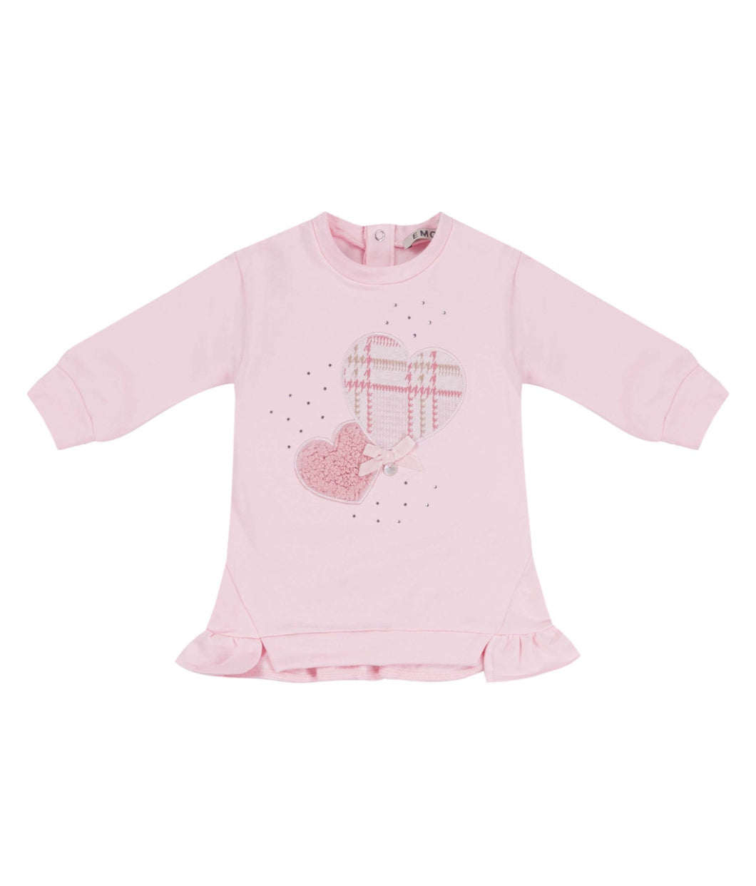 Heart Patch L/S Fleece Dress