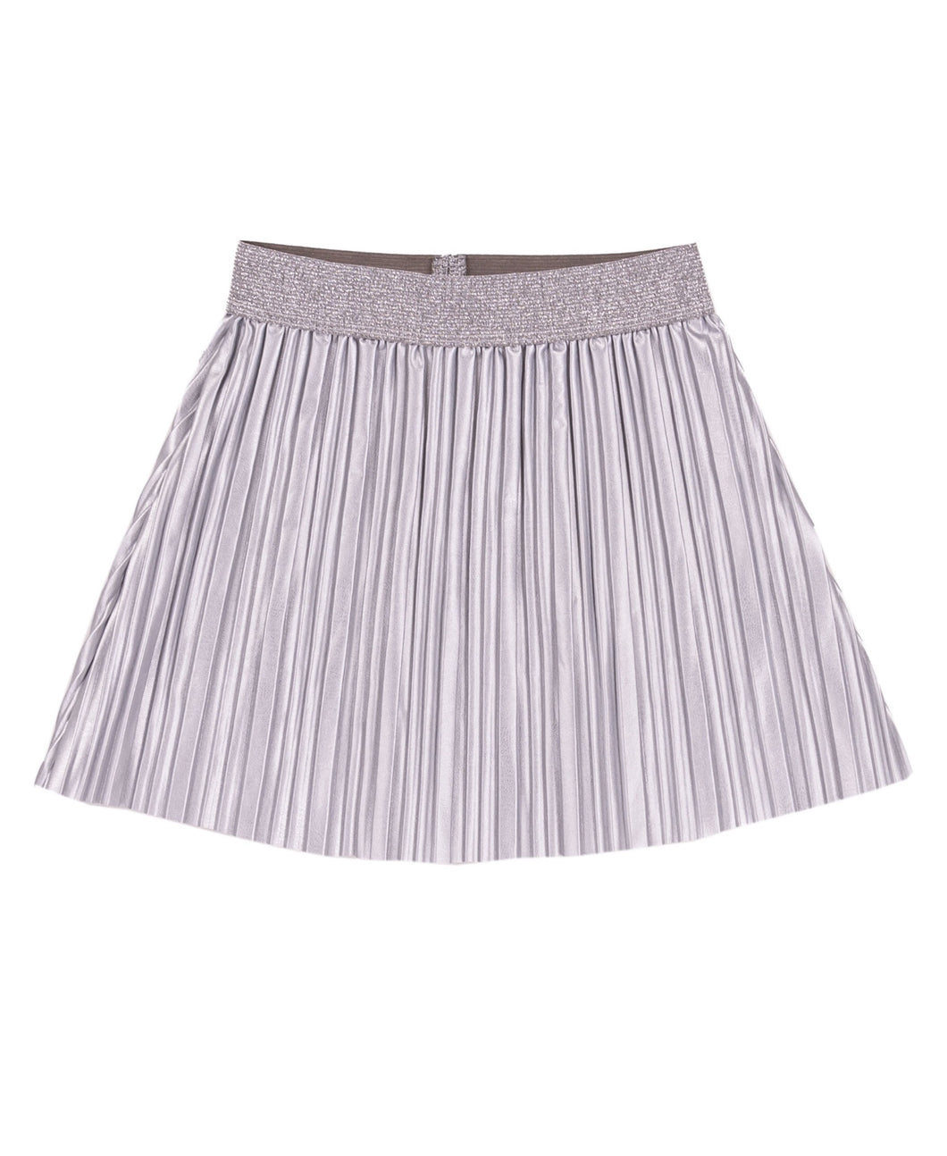 Pleated Eco Leather Skirt