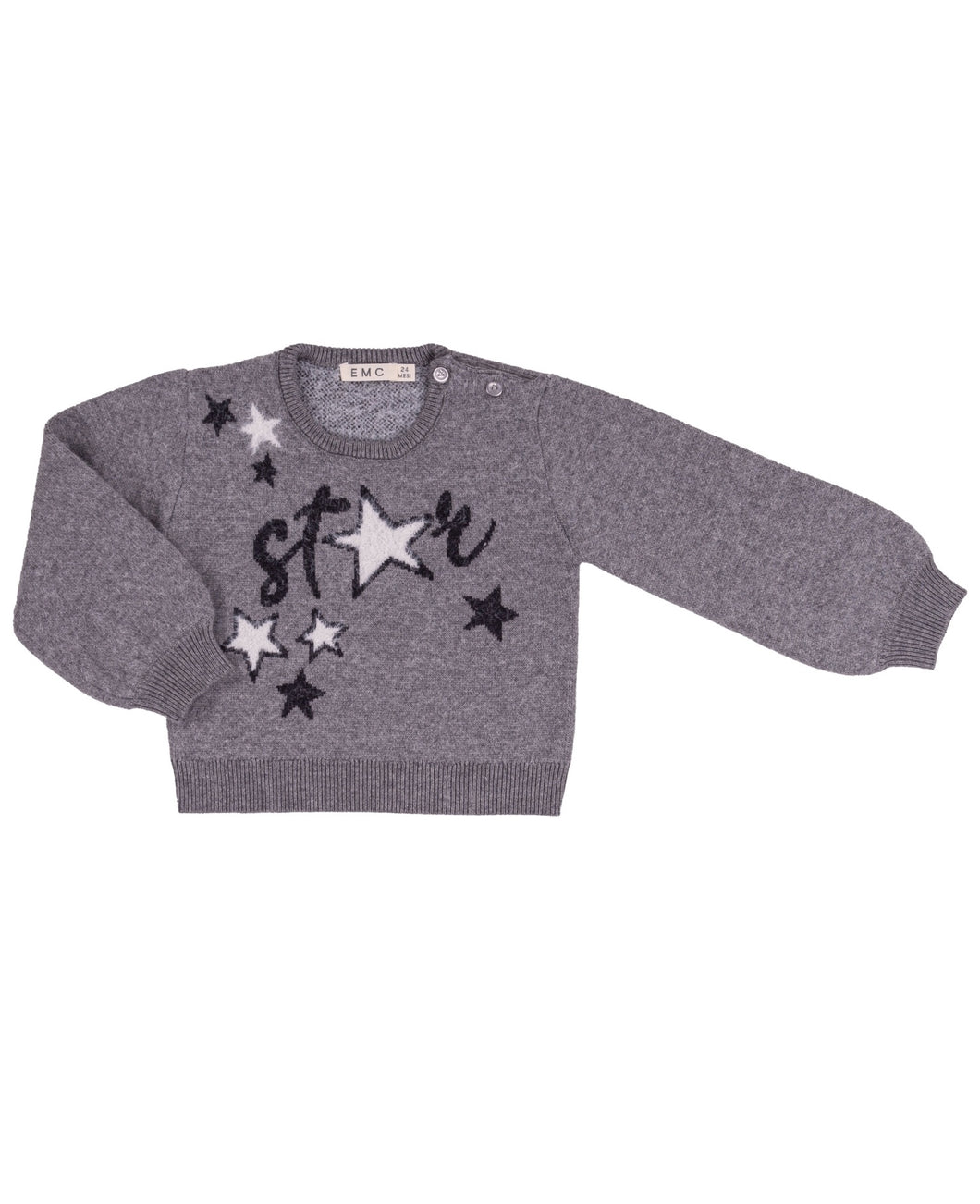 Star Intarsia Knit Sweater
