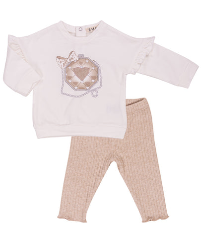 L/S Lurex Purse Legging Set