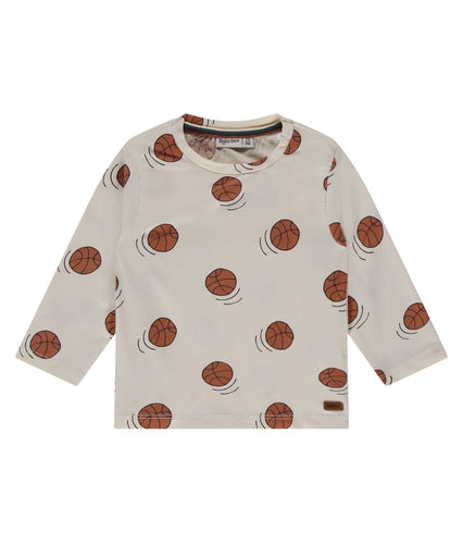 Printed Basketball L/S Tee