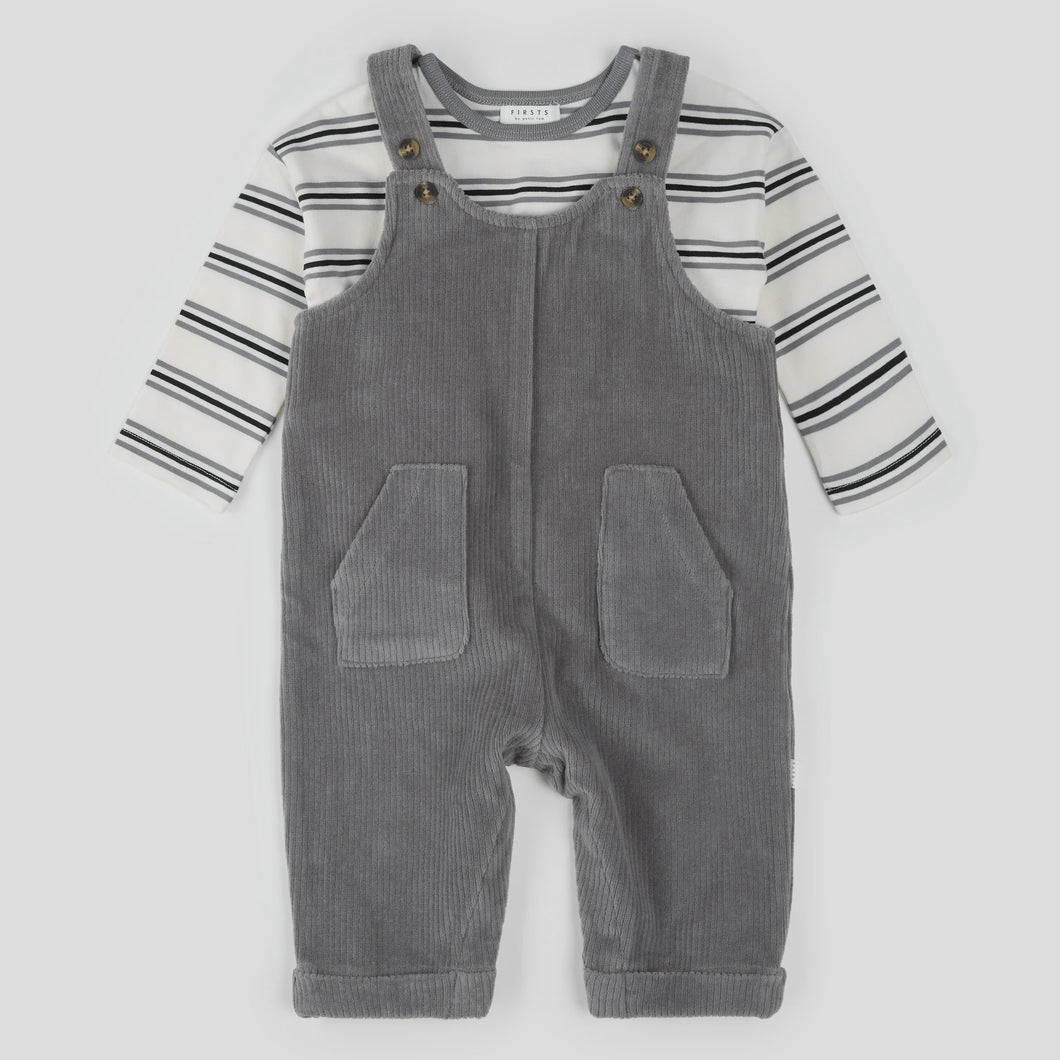 Corduroy Overall + Top Set