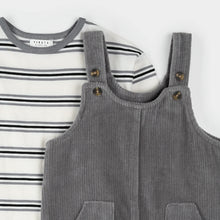 Load image into Gallery viewer, Corduroy Overall + Top Set