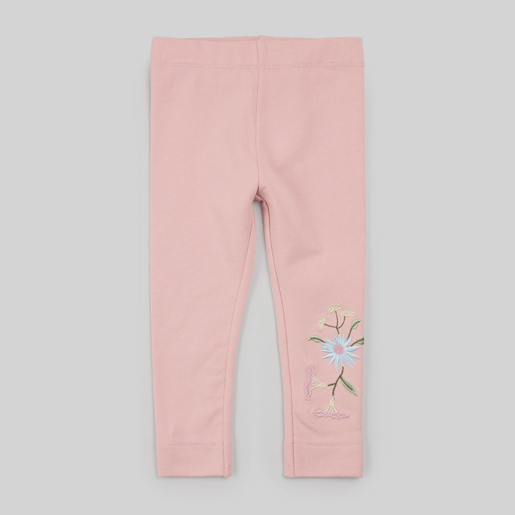 Floral Embroidered Legging