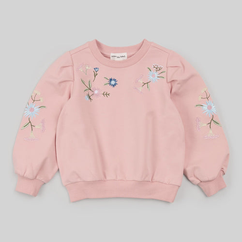 Floral Embroidered Sweatshirt
