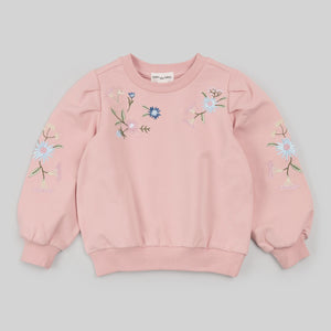 Floral Embroidered Sweatshirt
