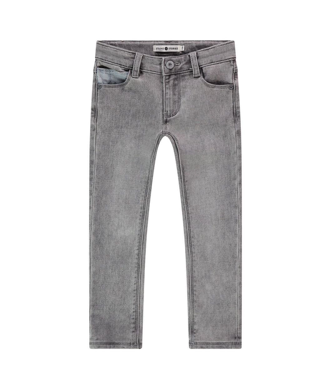 Grey Jogg Denim Pant