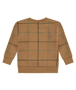 Autumn Grid Crewneck Sweatshirt