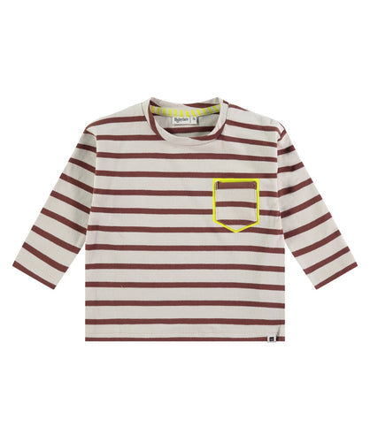 Chocolate Bateau Stripe Tee & Sweatpant