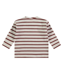 Chocolate Bateau Stripe Tee & Sweatpant