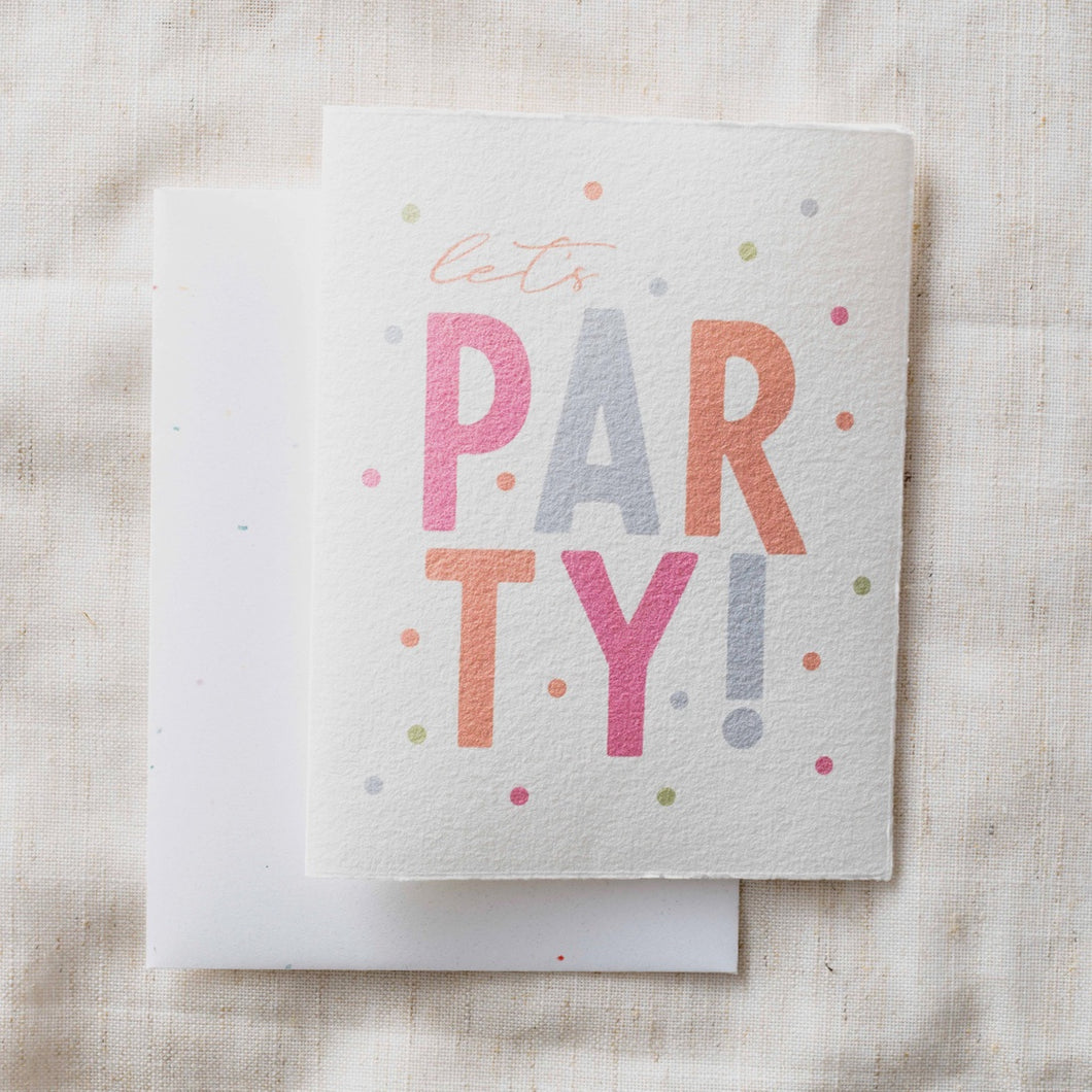 Let's Party Birthday Greeting Card