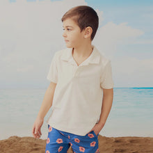 Load image into Gallery viewer, Solid Terry Polo- Off White