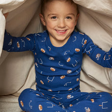 Load image into Gallery viewer, L/S Pajama Set- Football Icon K