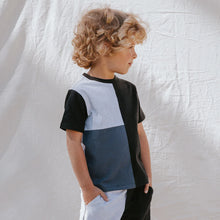 Load image into Gallery viewer, Boy Colorblock S/S Top &amp; Short Set