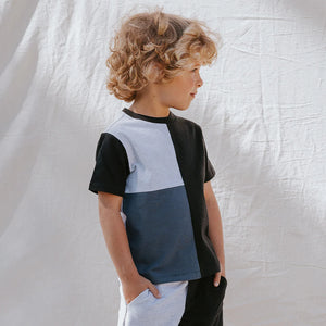 Boy Colorblock S/S Top & Short Set