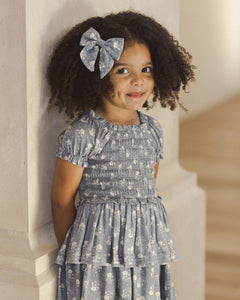 Cosette Dress- Blue Ditsy